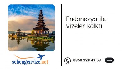 Endonezya ile vizeler kalktı